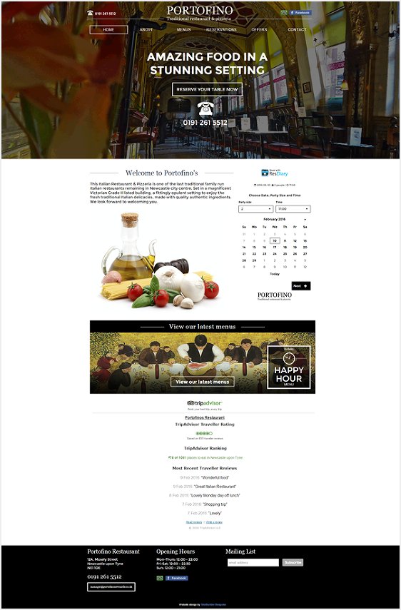 Portofino Restaurant Website 